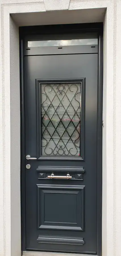 Porte d'entrée aluminium monobloc